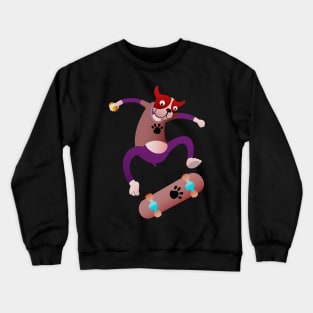 Skater dog Crewneck Sweatshirt